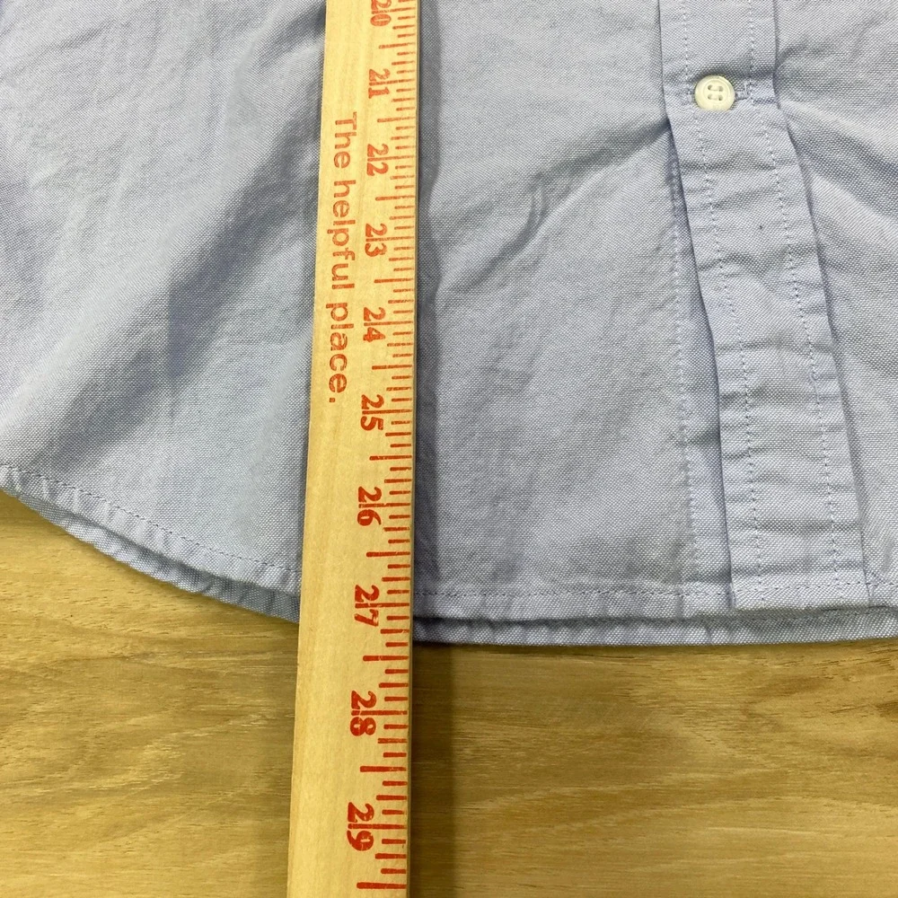 Banana Republic Oxford Shirt Mens Medium Slim Cotton Classic Light Blue Office